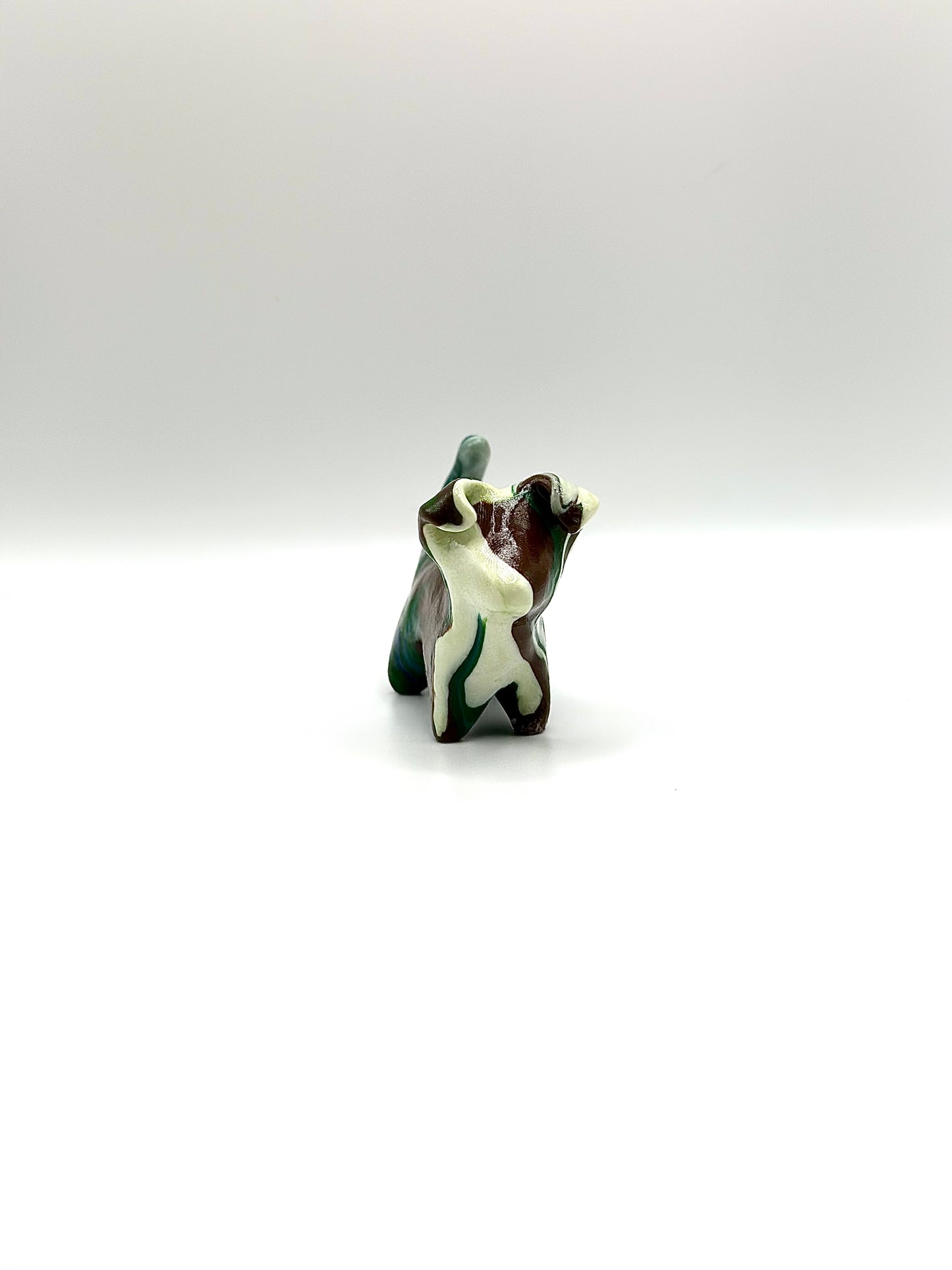 Earthy Marbled Clay Dog