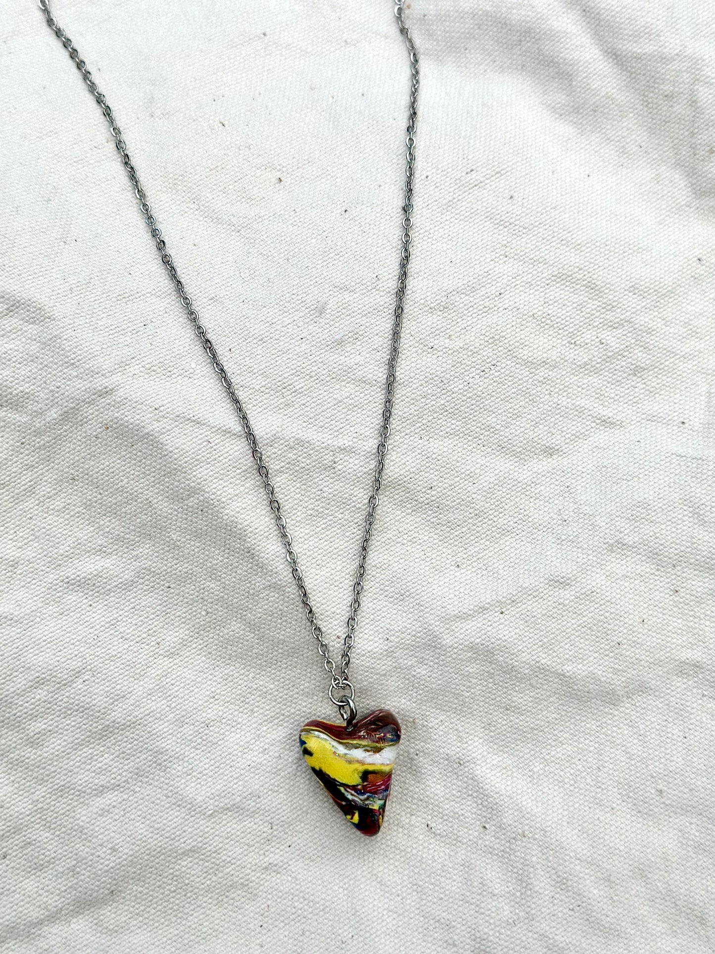 Cool Girl Yellow Strip Necklace