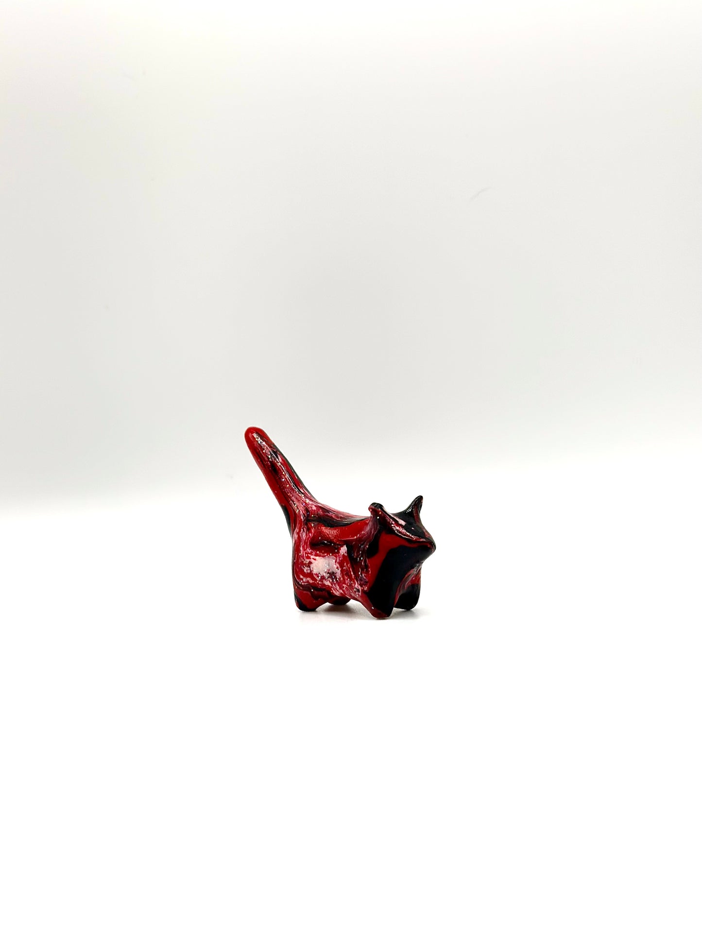 Red and Black Clay Cat