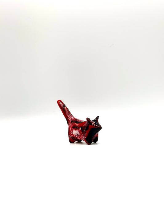 Red and Black Clay Cat