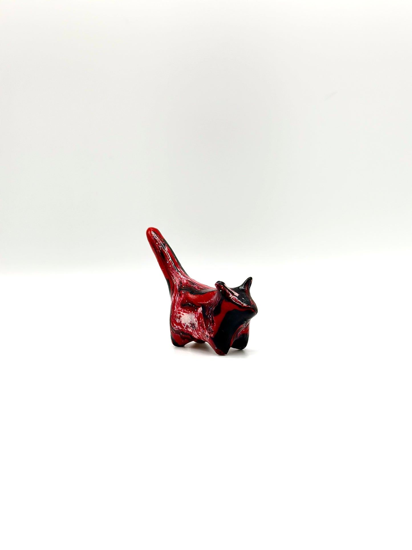 Red and Black Clay Cat