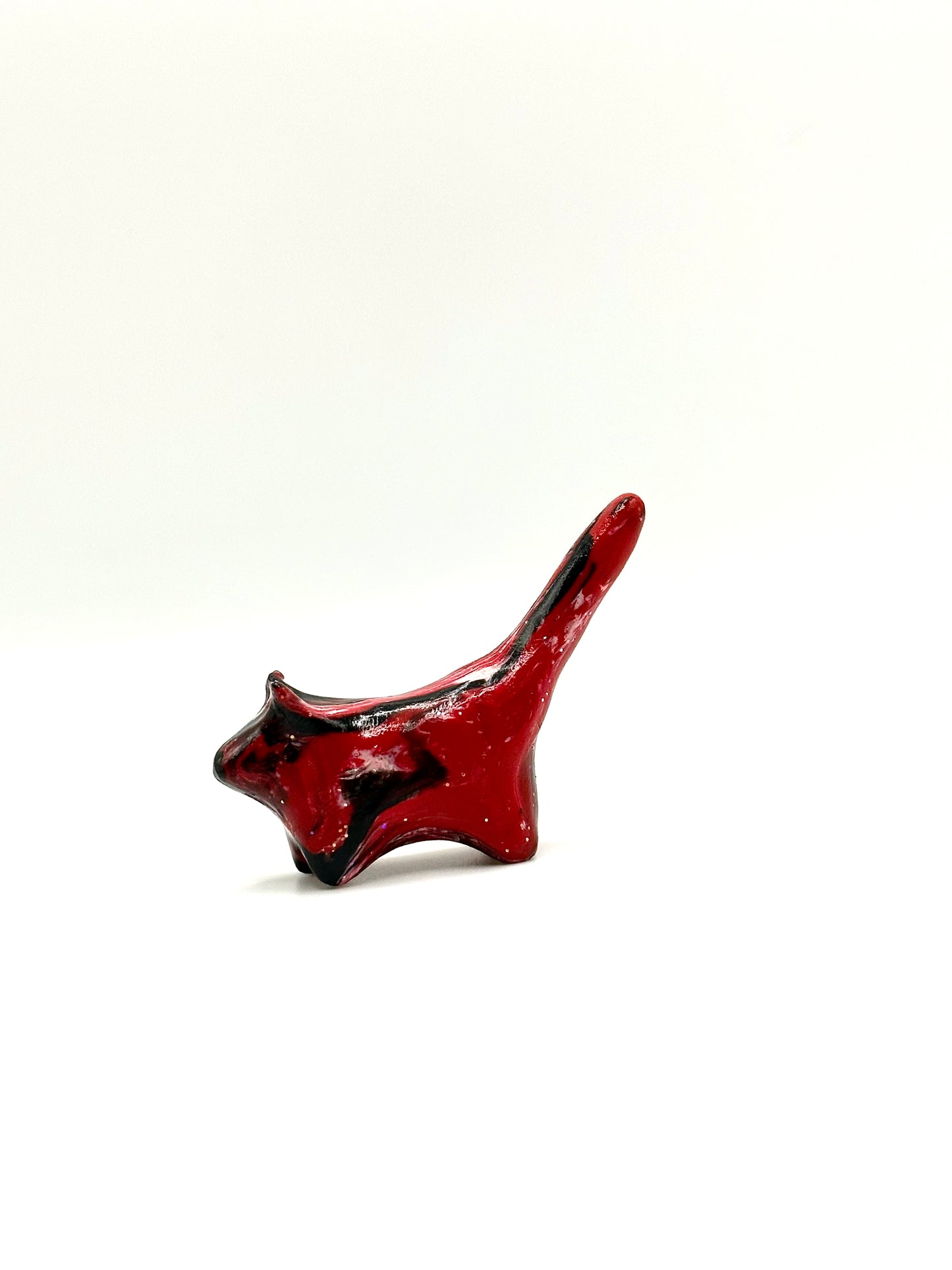 Red and Black Clay Cat