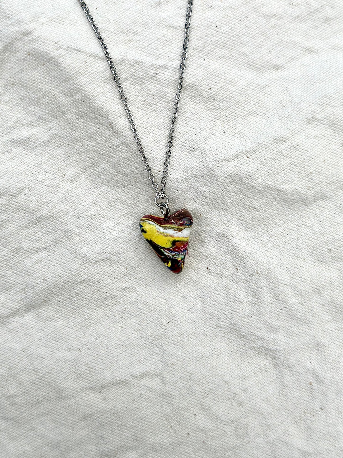 Cool Girl Yellow Strip Necklace