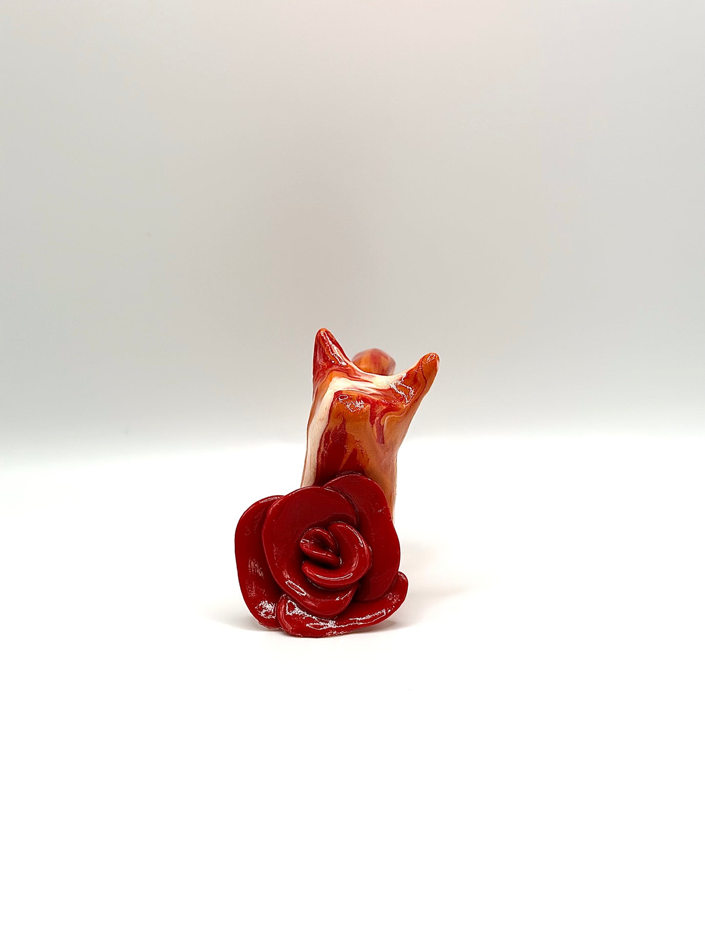 Rose Clay Cat