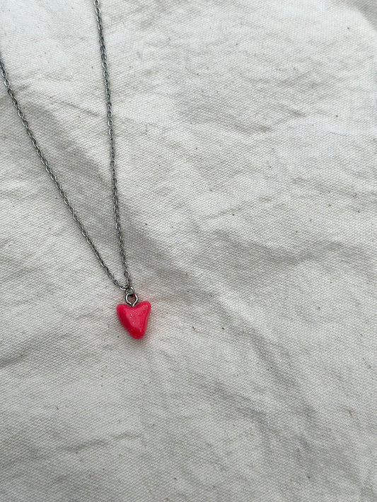 Baby Pink Heart Necklace