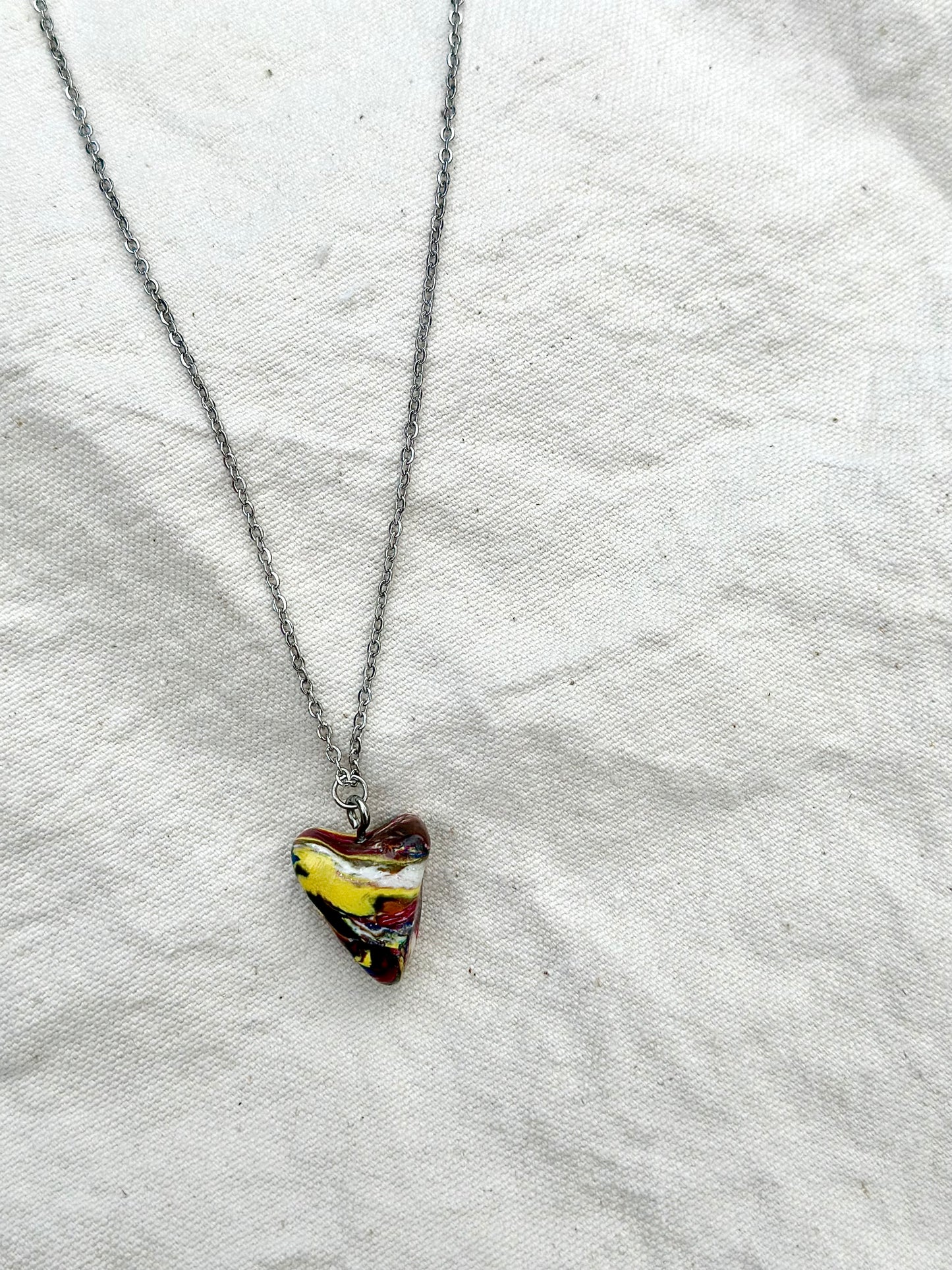 Cool Girl Yellow Strip Necklace